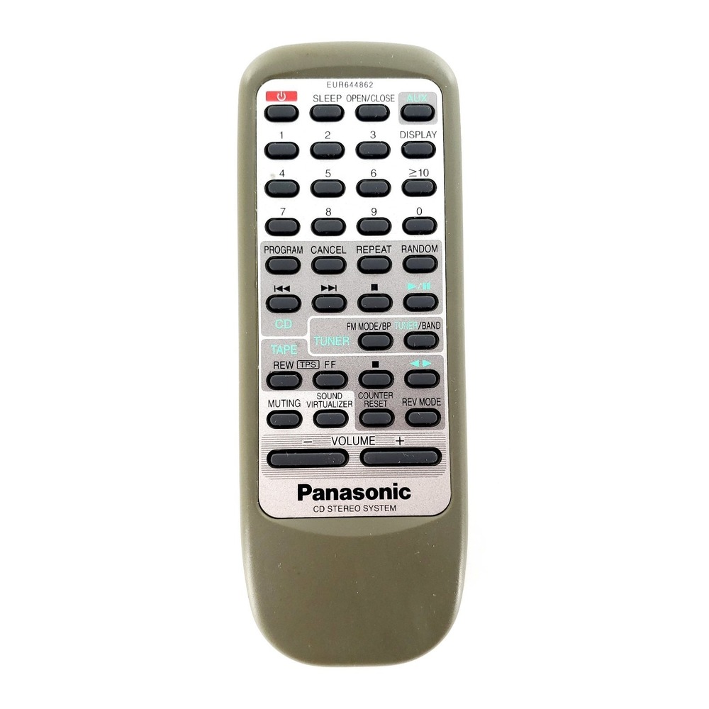 Original Panasonic EUR644862 CD Stereo Remote Control OEM Tested & Works